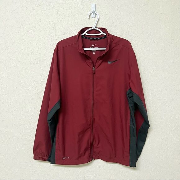 Nike Men's Long SIeeve Zip-Up Team Dri-Fit Training Jacket Size L - Picture 1 of 7